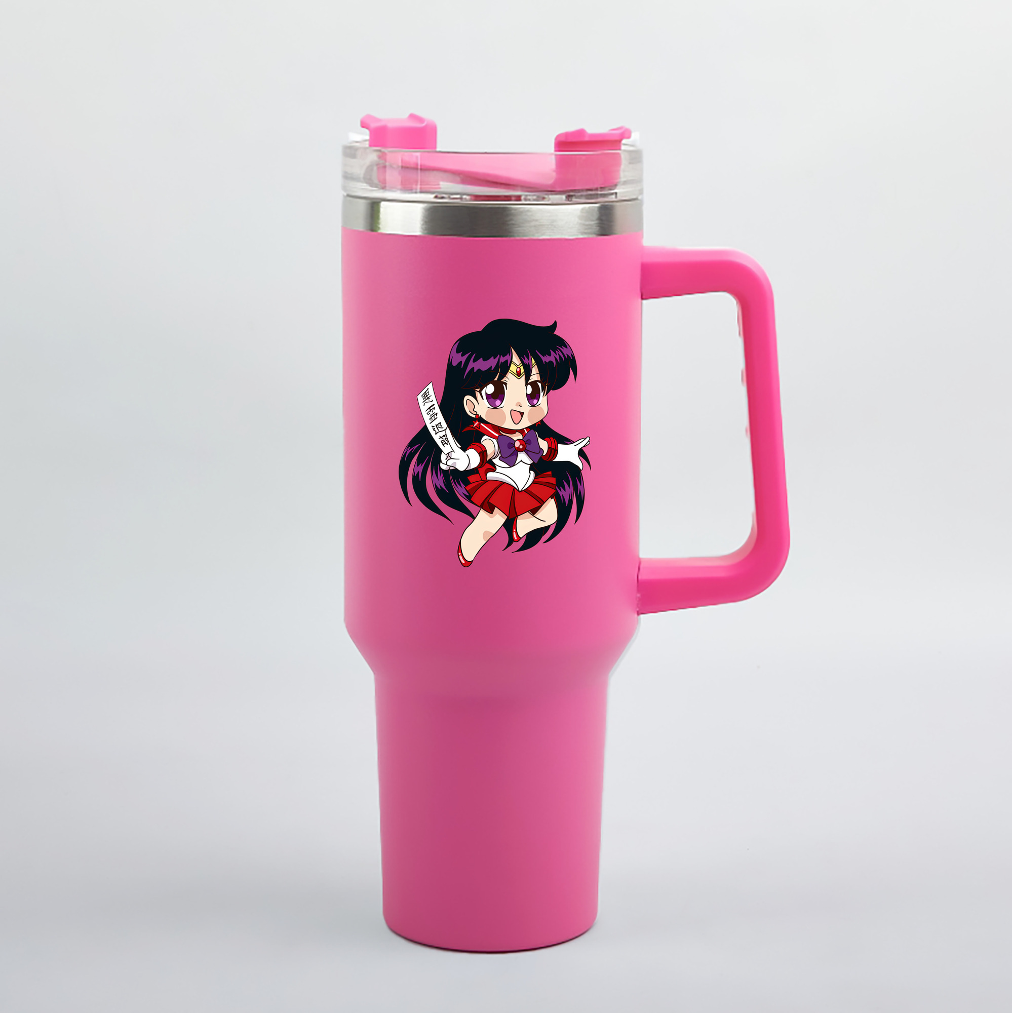 （画像用） 美少女戦士セーラームーン 火野レイ ひの レイ Sailor Moon Hino Rei （セーラーマーズ,Sailor Mars） 1200mL車用タンブラー（カラープリント）